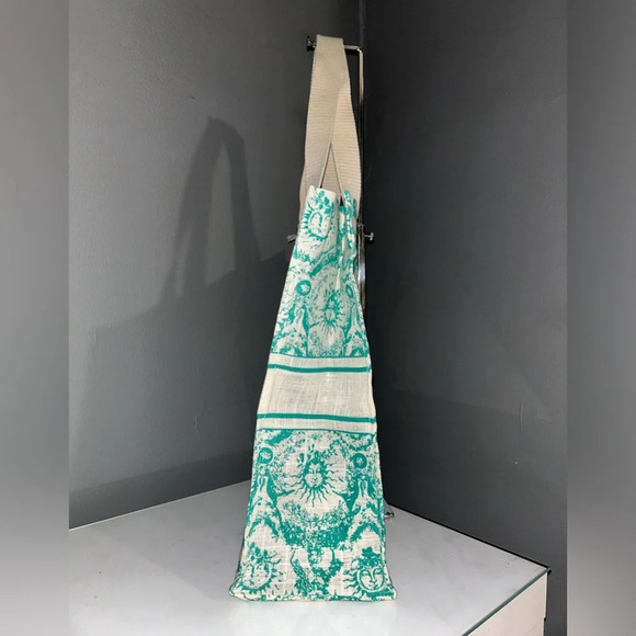 Christian Dior Dioriviera Aquamarine Cloth Linen Tote Bag - Picture 10 of 12